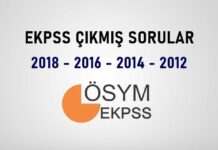 EKPSS Çıkmış Sorular