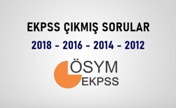 EKPSS Çıkmış Sorular